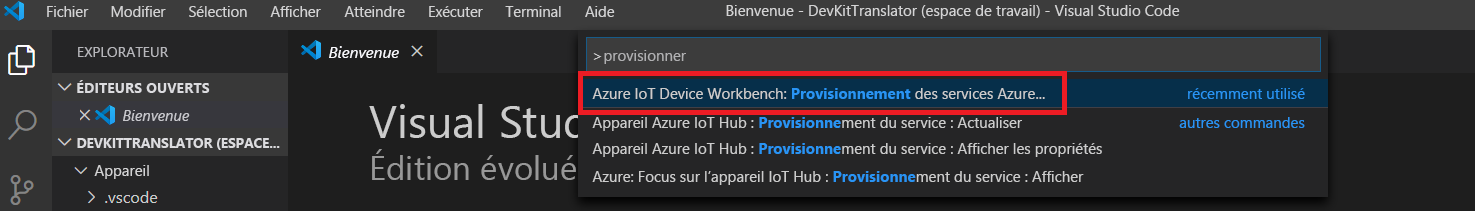 An illustration is showing how to provision Azure services.