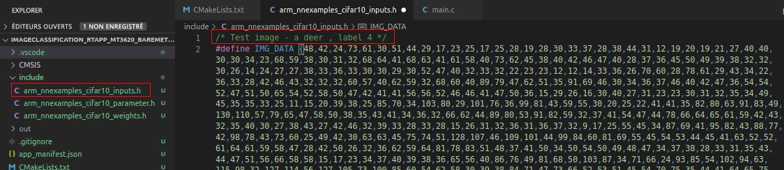 The illustration shows image data in Visual Studio Code.