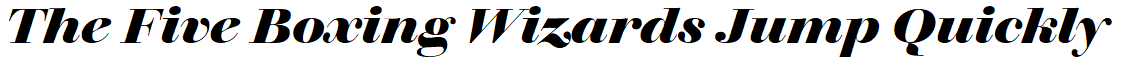 Walbaum Bold Italic sample