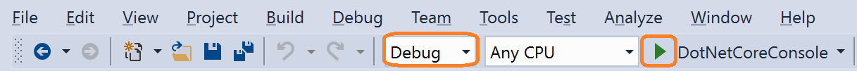 Sélectionner une build de débogage