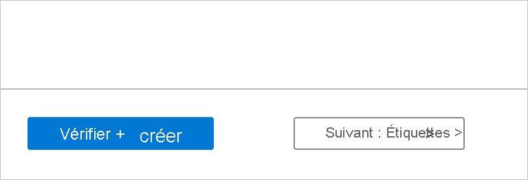 Sélectionner Vérifier&nbsp;+ créer
