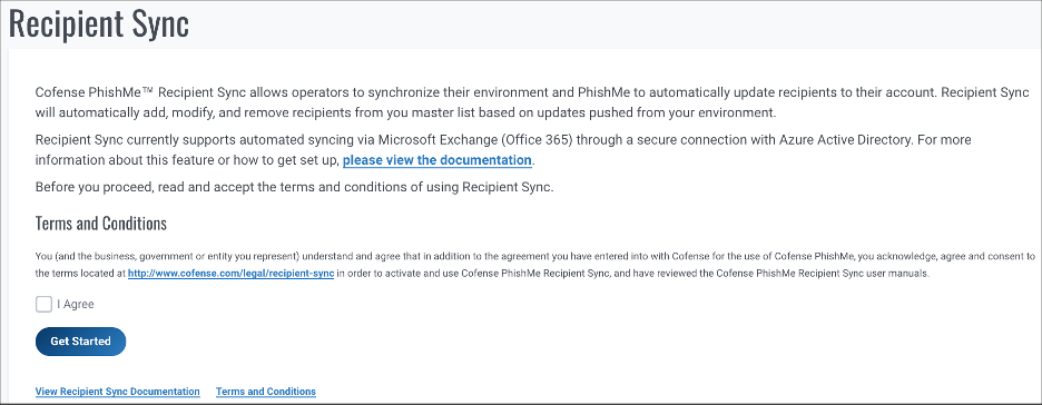 tnc Synchronisation des destinataires