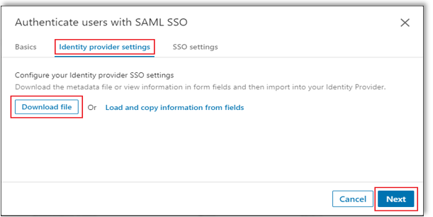 Paramètres de fournisseur d’identité