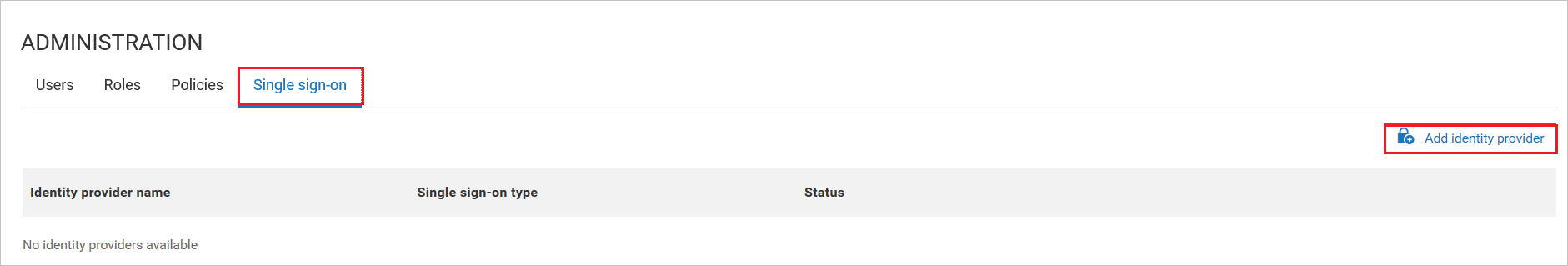 Configuration du fournisseur d’identité Software AG Cloud