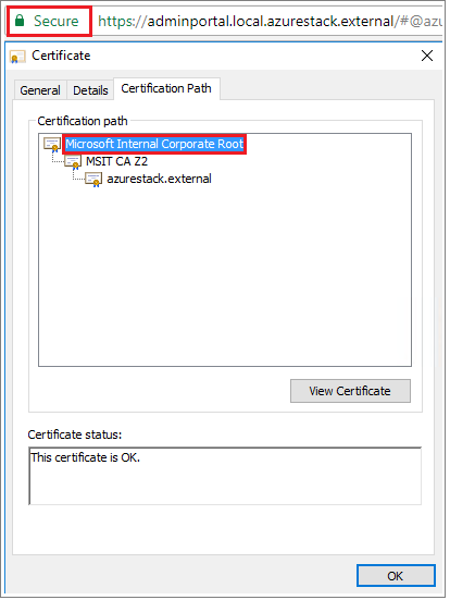 Certificat racine Azure Stack Hub