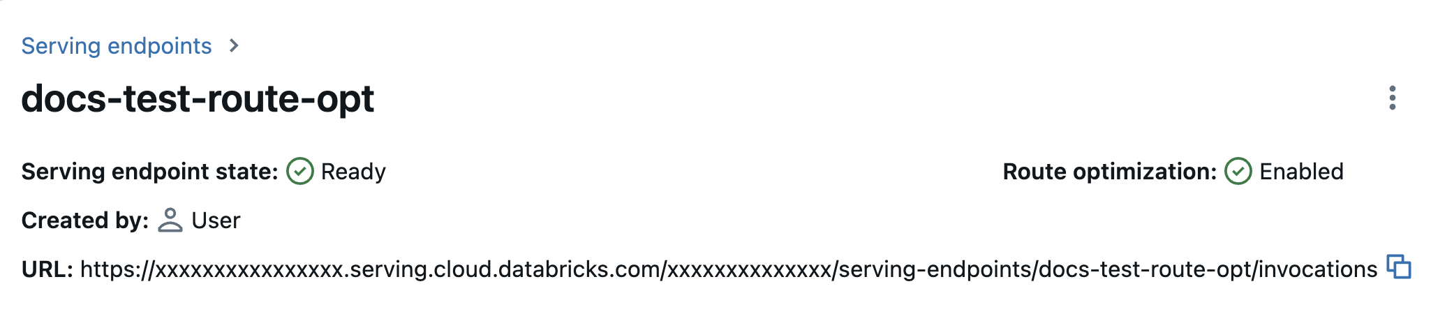 URL de point de terminaison optimisée pour l’itinéraire