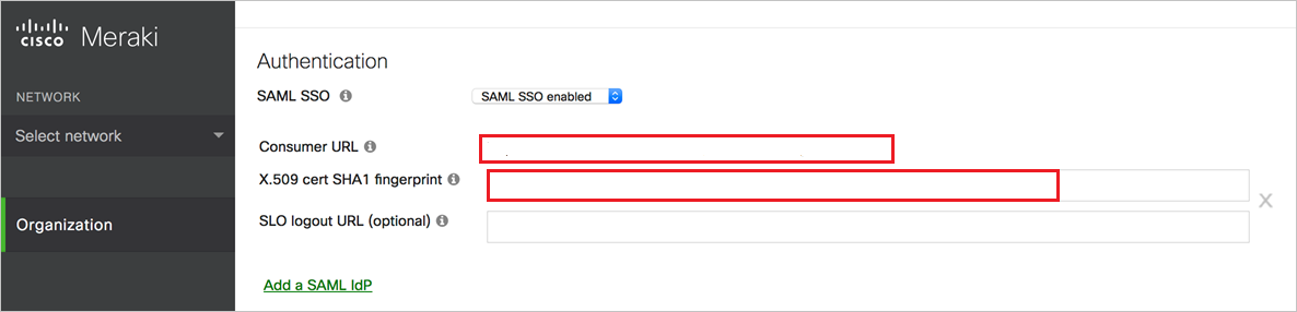 Meraki Dashboard Configuration