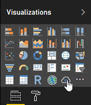 Icône Cloud de mot dans le panneau Visualisations