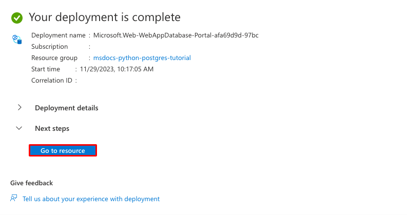 Capture d’écran du processus de déploiement effectué (Flask).