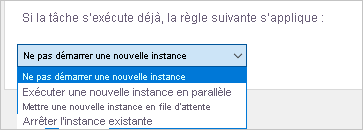 Modifiez la règle pour ne pas démarrer une nouvelle instance