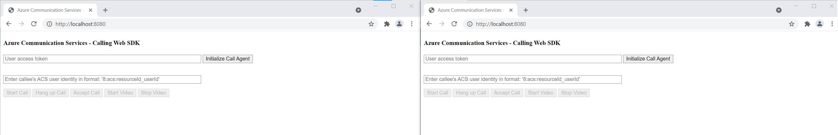 Page d’appel vidéo à deux&nbsp;: a