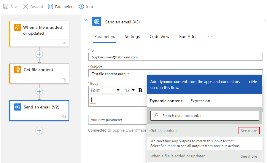 Screenshot shows Standard workflow designer, 