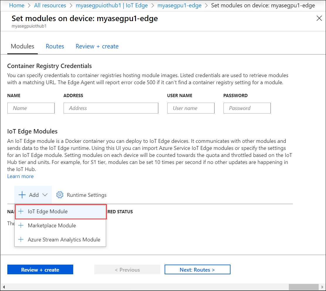 Configurer le module pour utiliser le GPU&nbsp;9