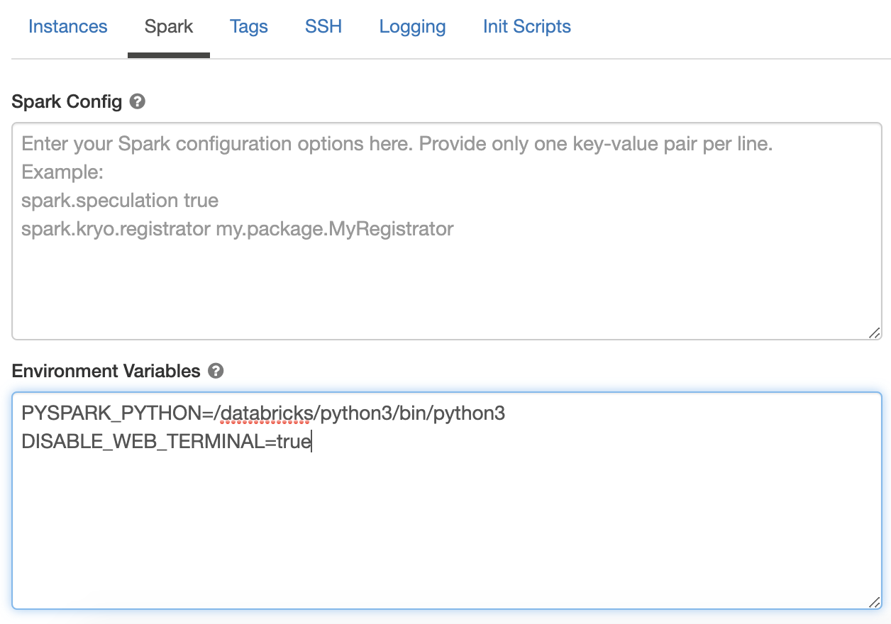 configuration du cluster