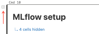 Cellules réduites sous le titre Markdown