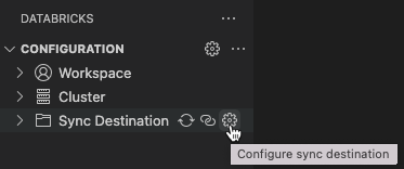 Configurer l'icône de destination de synchronisation 1