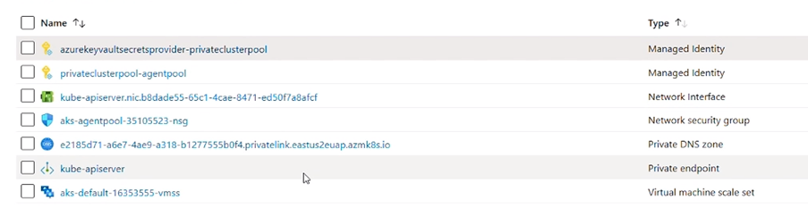 Capture d’écran montrant la liste réseau.