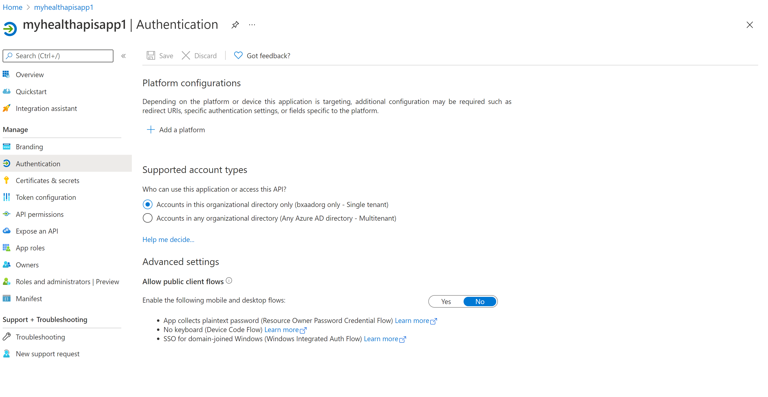 Capture d’écran de l’application cliente confidentielle.