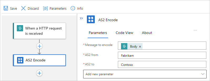 Screenshot showing the Standard workflow designer and 