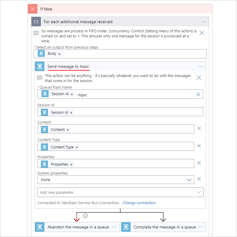 Boucle « Pour chaque » – Traiter les messages un par un