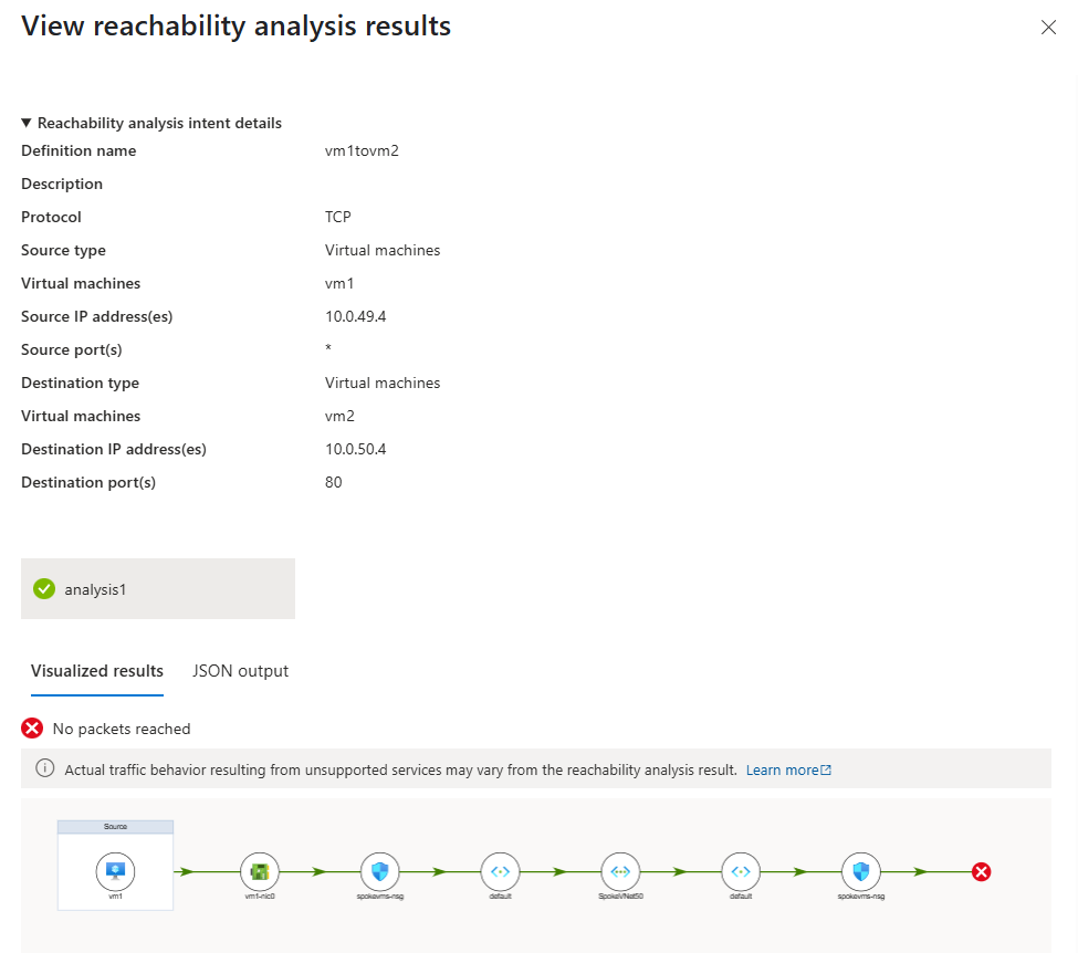 Capture d’écran de la fenêtre Résultats de l’analyse d’accessibilité avec les résultats de l’analyse.