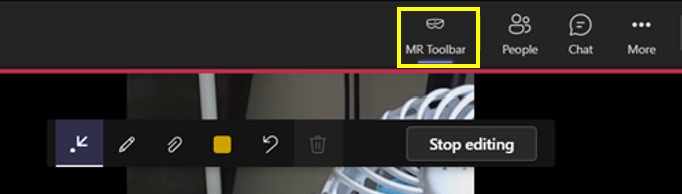 Capture d’écran du bouton HoloLens Capture d’écran du bouton HoloLens.