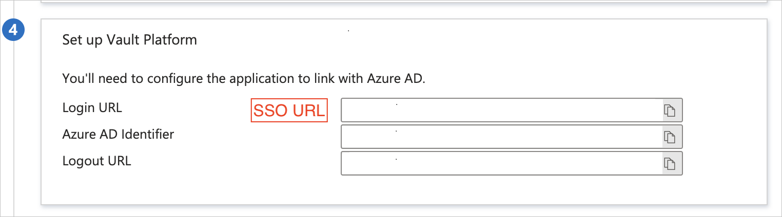 Capture d’écran pour l’identification de l’URL de SSO.