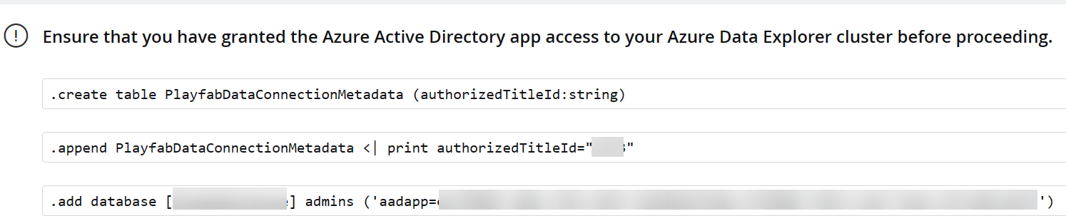Screenshot of granting access to AAD App