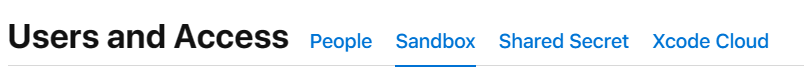 Sandbox tab option