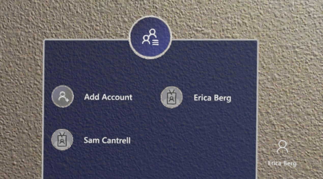 Écran de connexion autres utilisateurs.