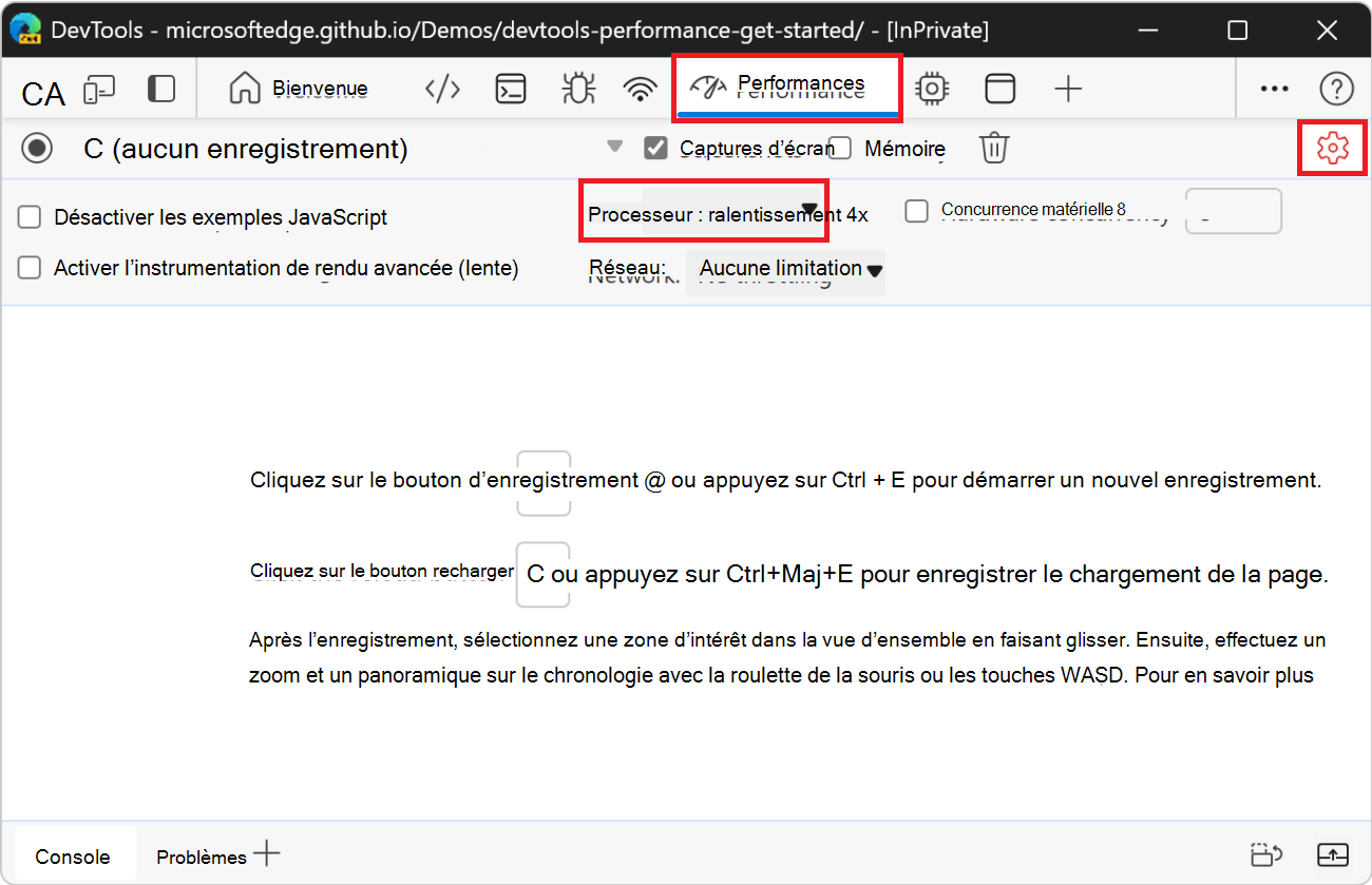 Limitation du processeur
