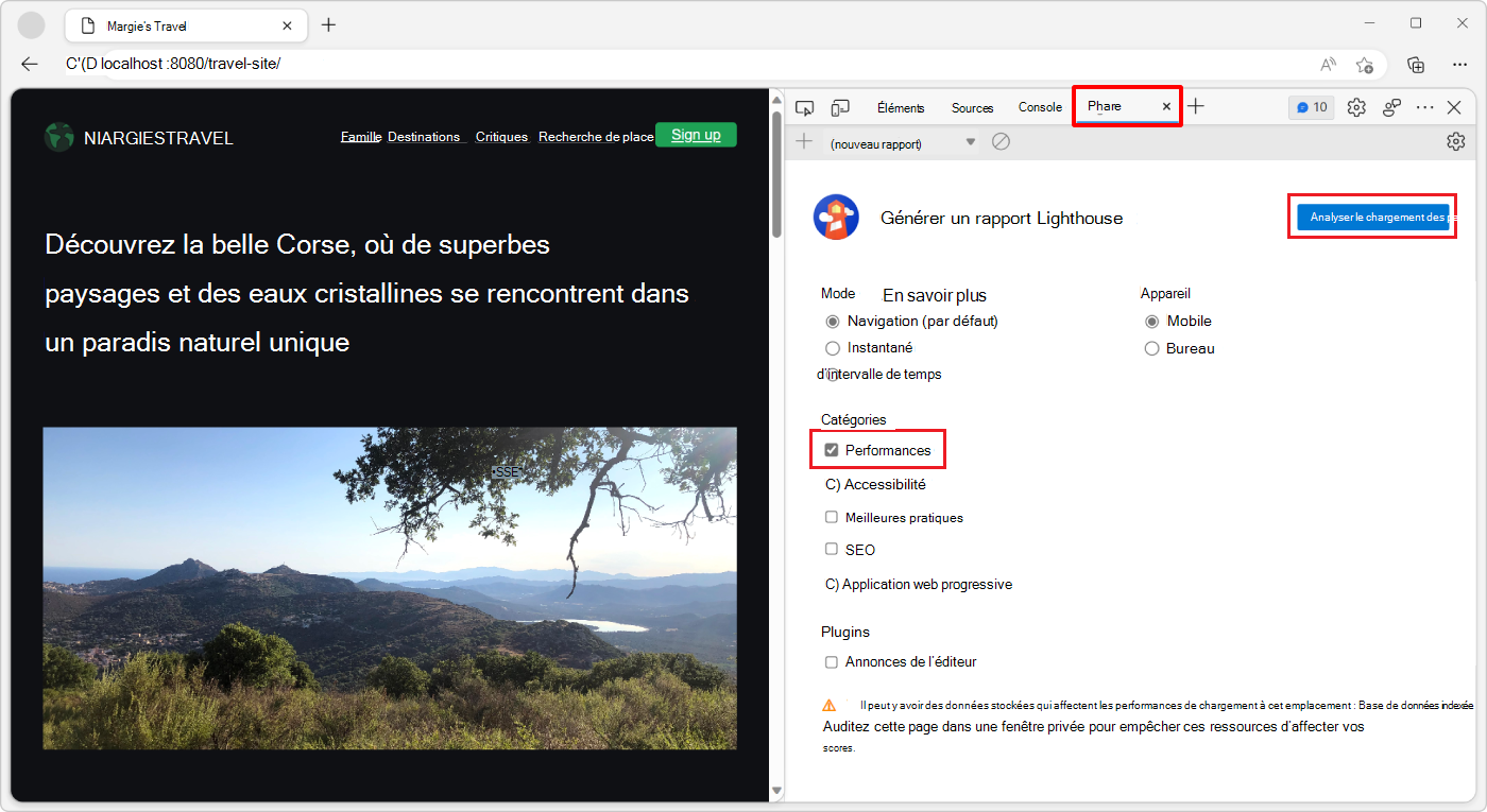 L’outil Lighthouse