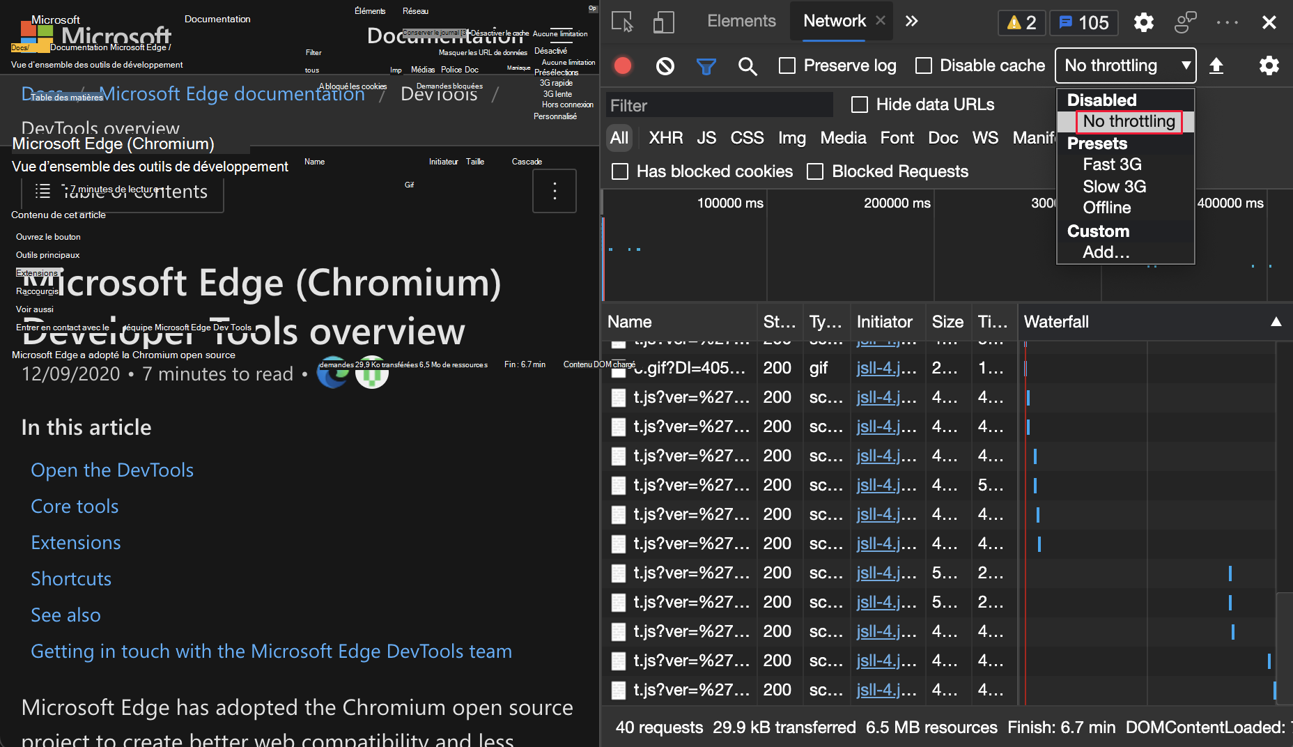 Aucune option de limitation