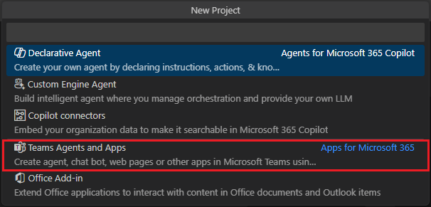 Capture d’écran montrant les modèles d’application du kit de ressources agents.