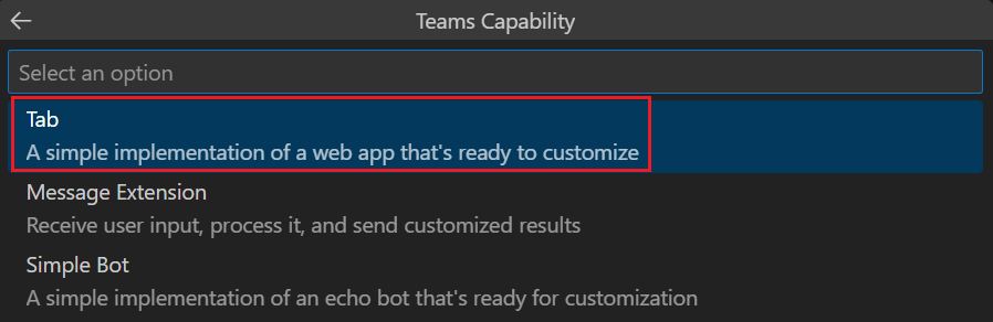 Capture d’écran montrant la fonctionnalité d’application à sélectionner.