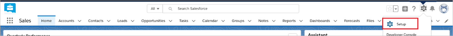 Configuration de Salesforce