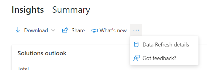 Image montrant plus d’options au niveau de la page.