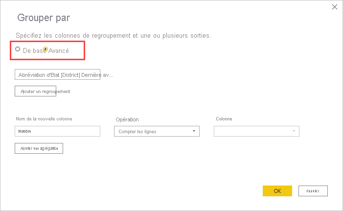 Capture d’écran montrant la boîte de dialogue 