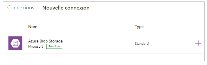Nouvelle connexion au Stockage Blob Azure Nouvelle connexion au Stockage Blob Azure.