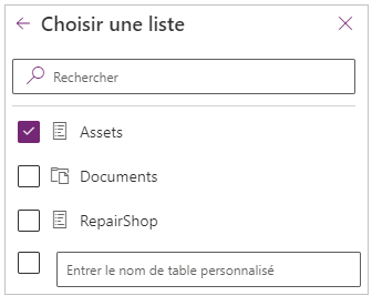 Sélectionner une liste Sous Choisir une liste, cochez les cases des listes que vous souhaitez utiliser, puis sélectionnez Se connecter.