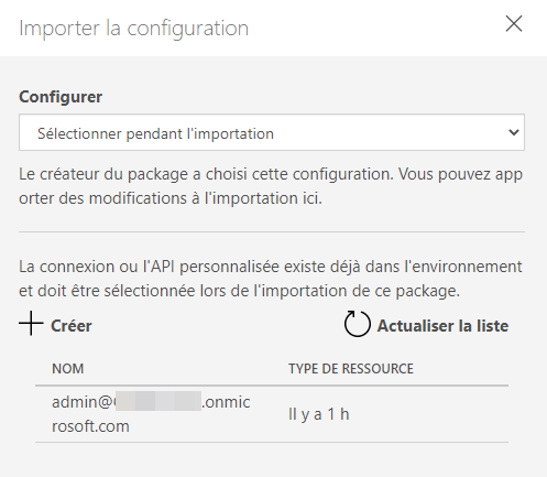 Sélectionner une connexion Connexion Sélectionner.