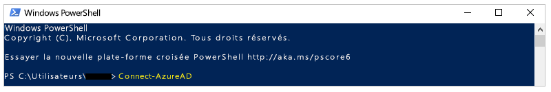 Se connecter à Azure AD Se connecter à Azure AD.