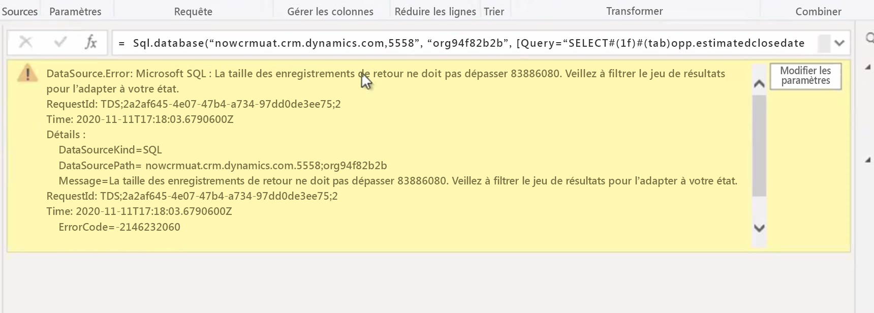limite d’enregistrement TLS a dépassé le message d’erreur.