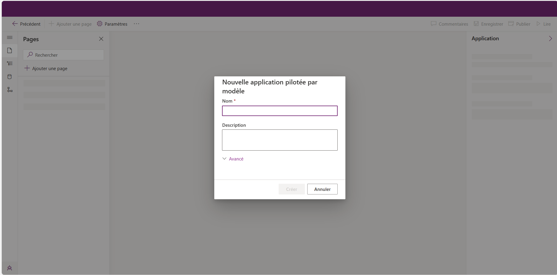 Nouvelle invite de nom d’application pilotée par modèle Nouvelle invite de nom d’application pilotée par modèle