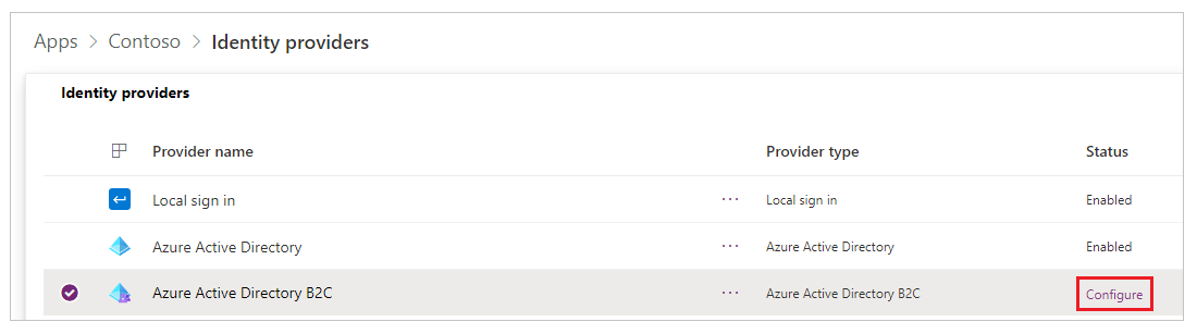 Configurer Azure AD B2C Configurer Azure AD B2C
