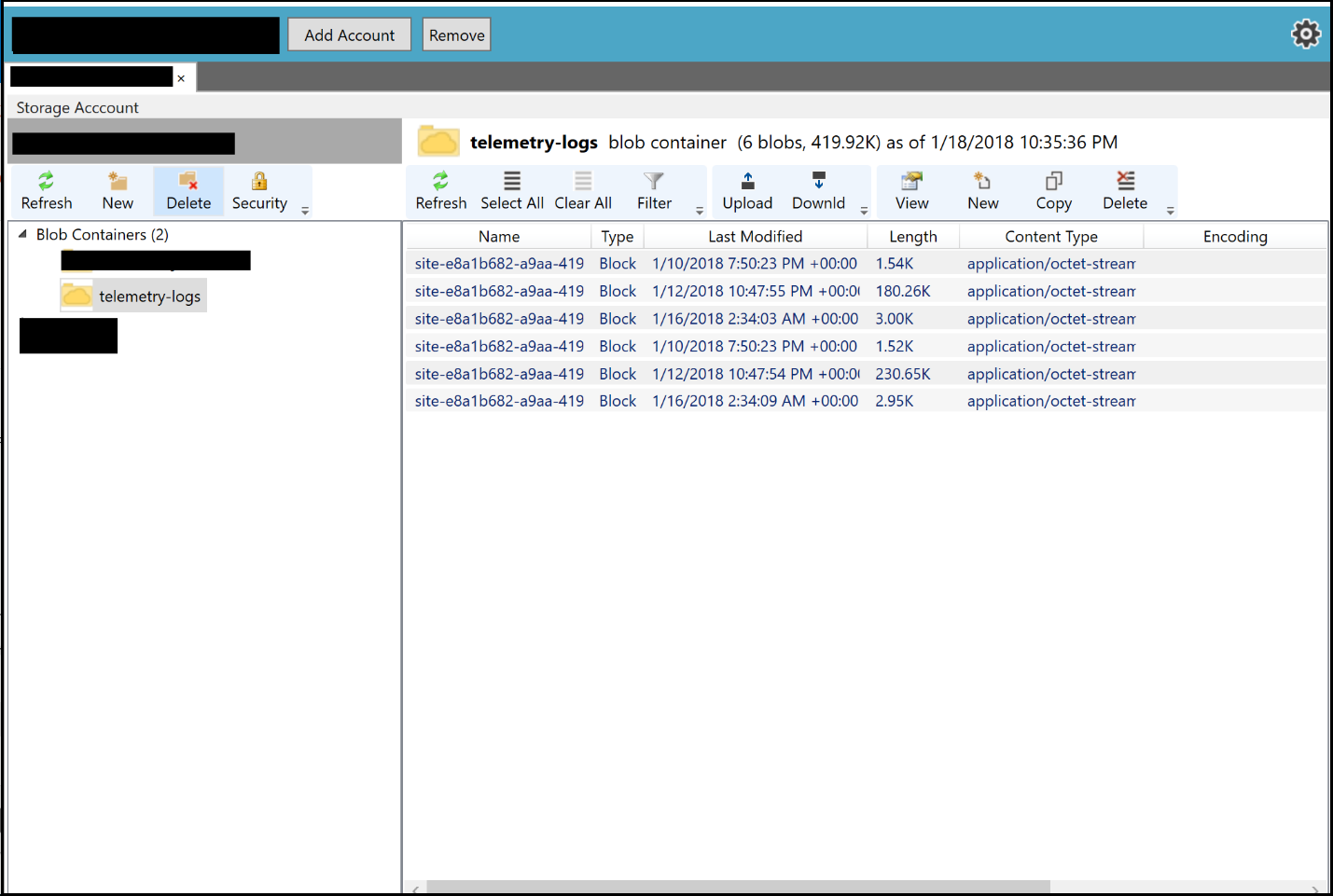Compte de stockage de blog Azure Compte de stockage de blog Azure.