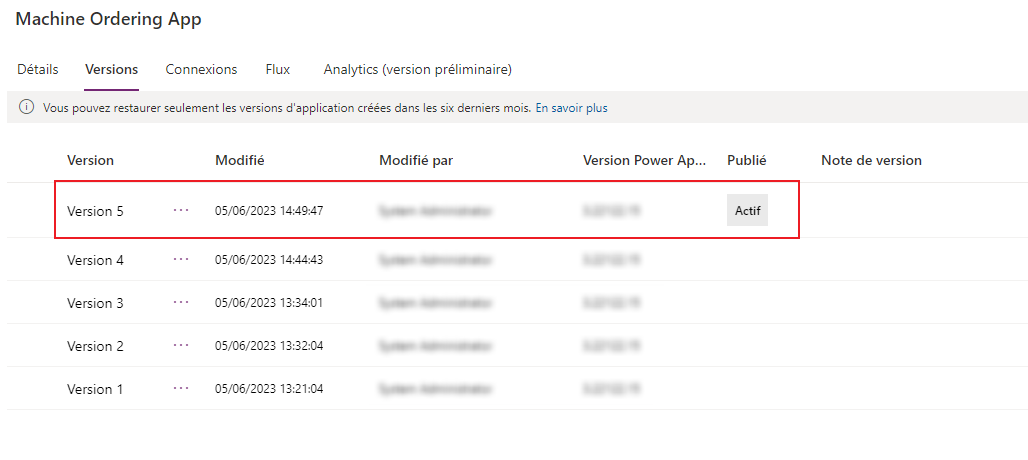 Confirmer l’application restaurée Confirmer l’application restaurée.