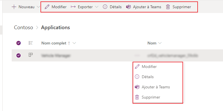 Sélectionner les applications. Sélectionner les applications.