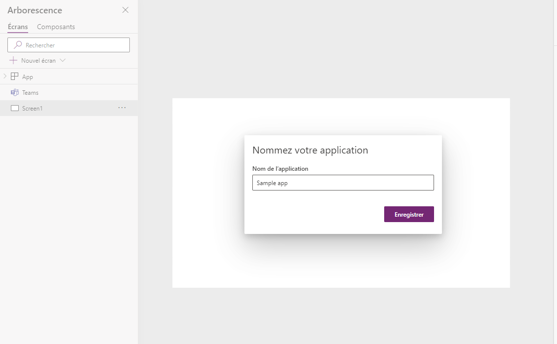 Nommez votre application Nommez votre application.