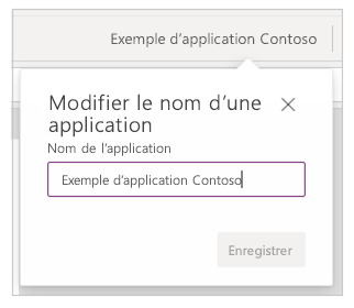 Renommer une application Renommer une application.